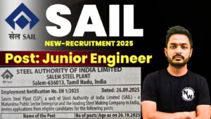 SAIL Salem Steel Plant Recruitment 2025