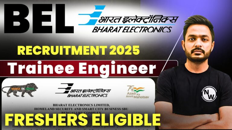 BEL Trainee Engineering Recruitment 2025