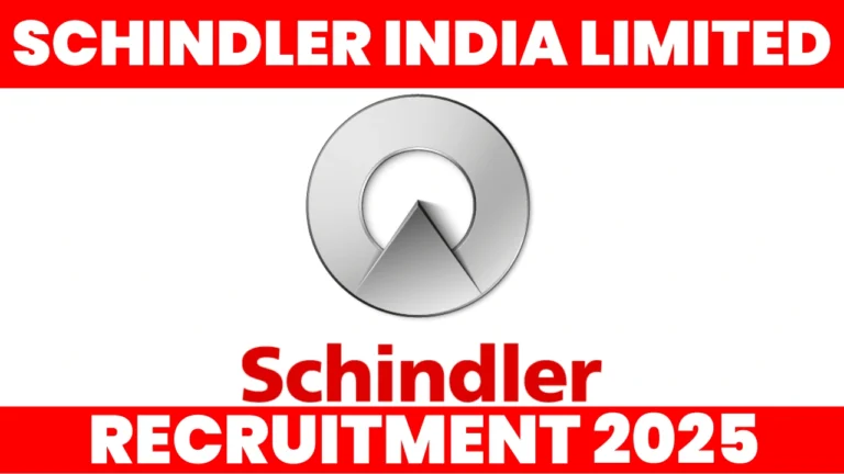 Schindler Freshers Recruitment 2025