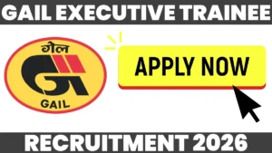 GAIL Executive Trainee Recruitment 2026 through GATE Apply Online