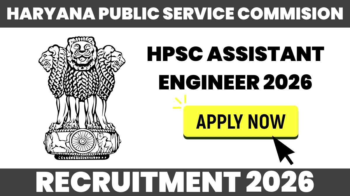 HPSC Assistant Engineer Civil Recruitment 2026