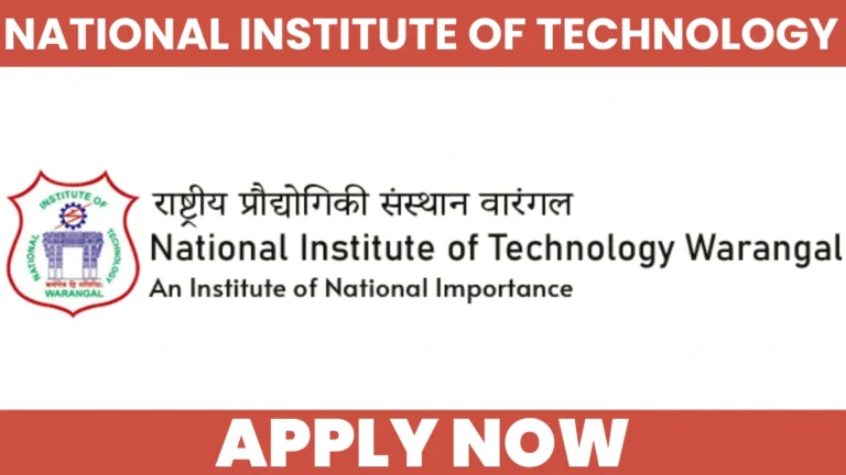 NIT Warangal JRF Recruitment 2026 Notification