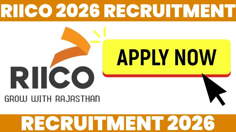 RIICO 2026 Recruitment Apply Online Notification