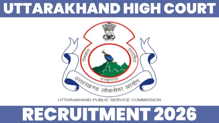 Uttarakhand High Court Personal Assistant Recruitment 2025