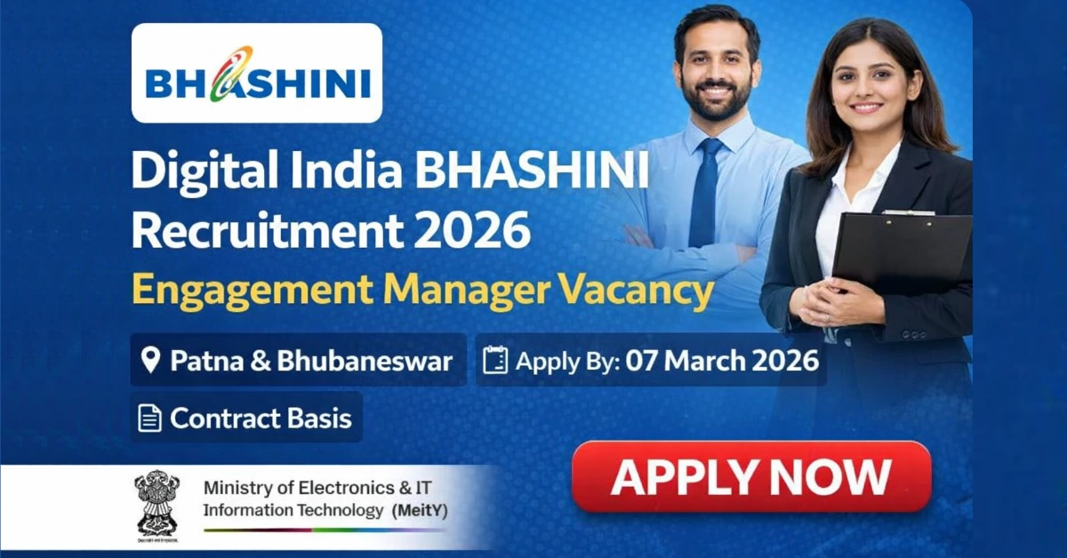 Digital India BHASHINI Recruitment 2026 Engagement Manager Vacancy