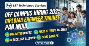 L&T Technology Services Recruitment 2025 Off Campus Hiring Banner for 2025 Batch