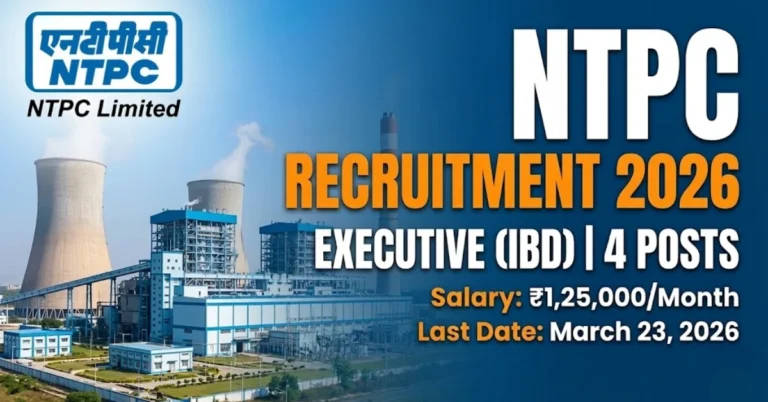NTPC Career Opportunity 2026 for 4 Posts at 1,25,000 Salary