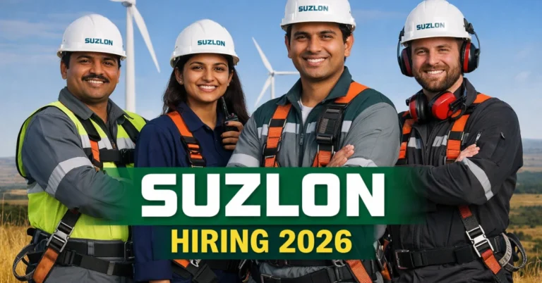 Suzlon Hiring 2026 Team Member Operations Engineer job wind turbine engineers working