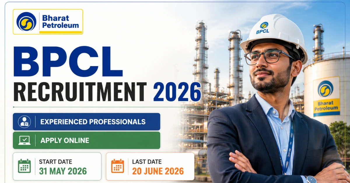 BPCL Recruitment 2026 for Experienced Professional Posts Apply Online
