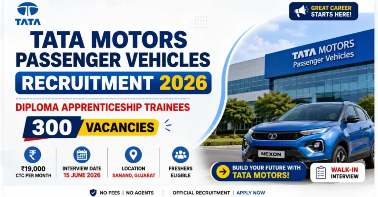 Tata Motors Passenger Vehicles Recruitment 2026
