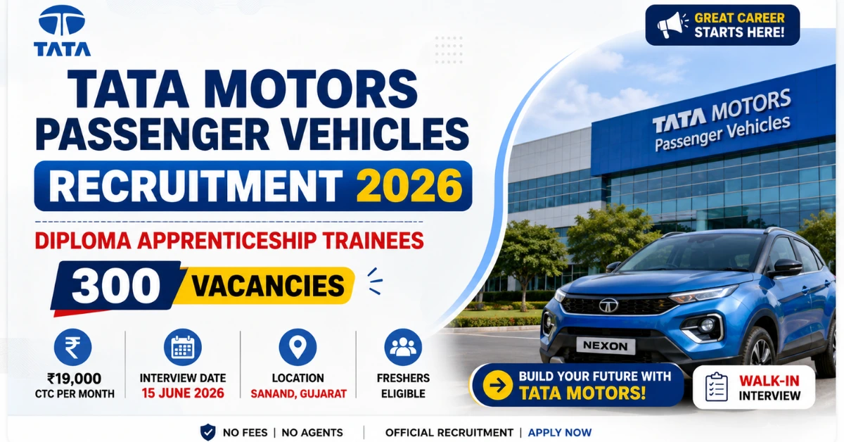 Tata Motors Passenger Vehicles Recruitment 2026