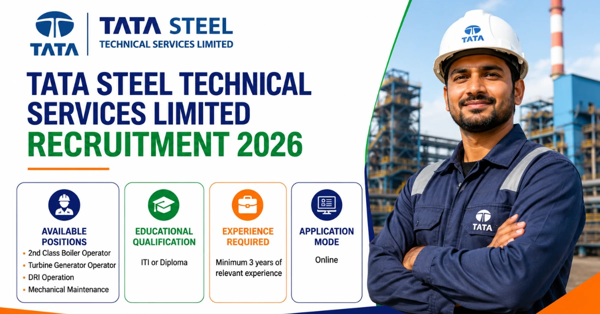 Tata Steel Technical Services Limited Recruitment 2026