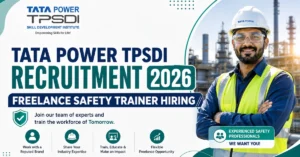 Tata Power TPSDI Recruitment 2026 thumbnail for Freelance Safety Trainer Hiring