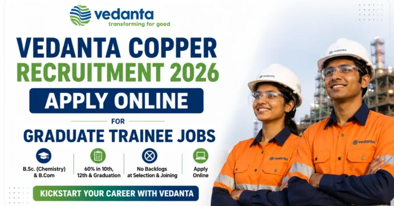 Vedanta Copper Recruitment 2026 Apply Online for Graduate Trainee Jobs Official Thumbnail